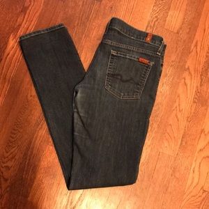 7 for all Mankind Roxanne Dark Straight Denim